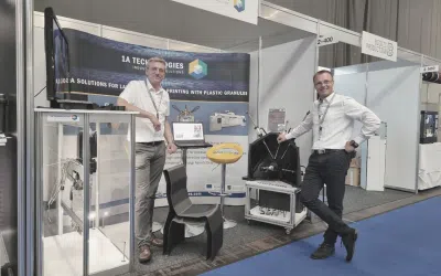 First showing of our 3D printed PM100 CNC machine at rapid.tech 3D exhibition 2022