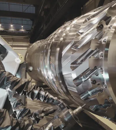 Milling and repairing a turbine